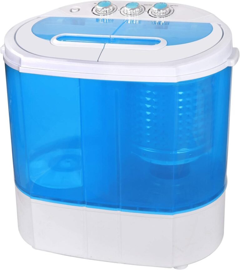 SUPER DEAL Portable Washing Machine Review: 9.9lb Twin Tub Laundry Machine for Small Spaces