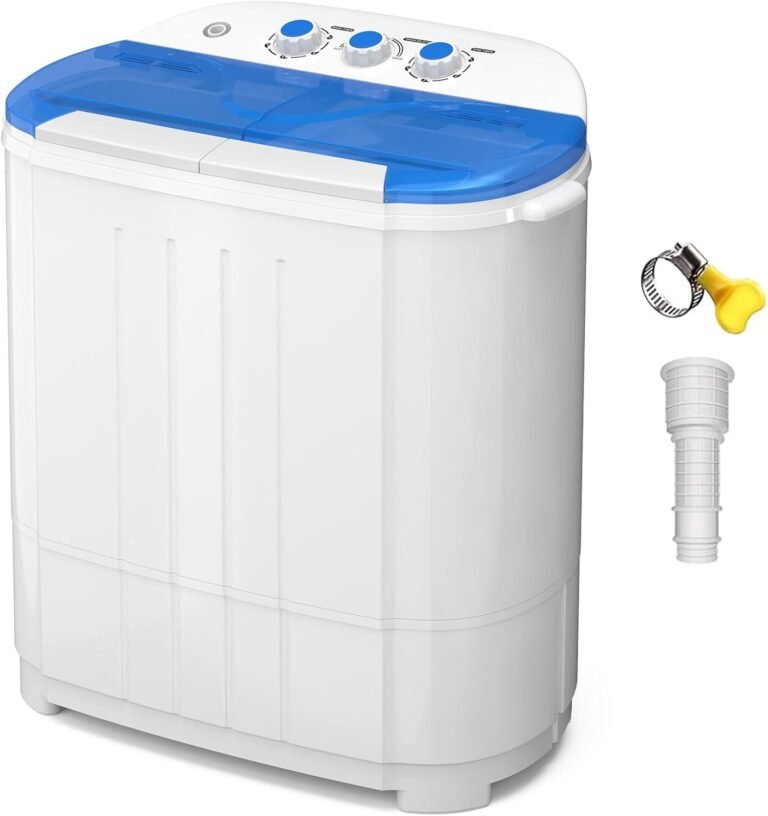 VCJ Portable Washing Machine Review: Twin Tub Design for Compact Laundry Needs