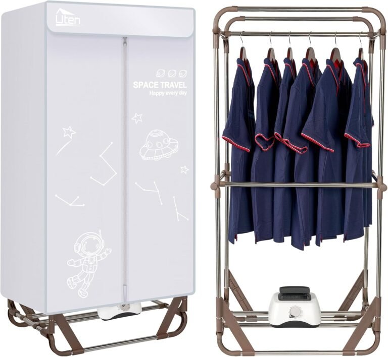 Uten Clothes Dryer Review: 1500W Power, 2-Tier Design, and Foldable Storage for Modern Laundry Needs