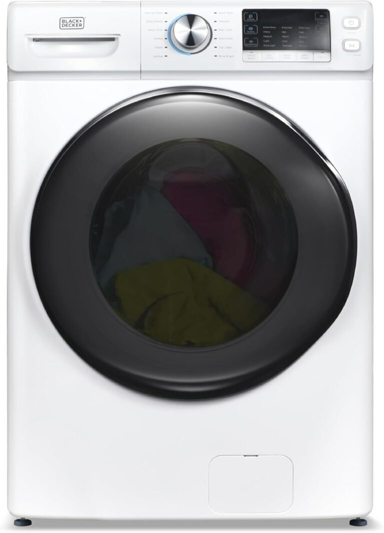 BLACK+DECKER 4.5 Cu. Ft. Washer Review: 12 Cycles, Energy Efficiency, and 24-Hour Delay Start