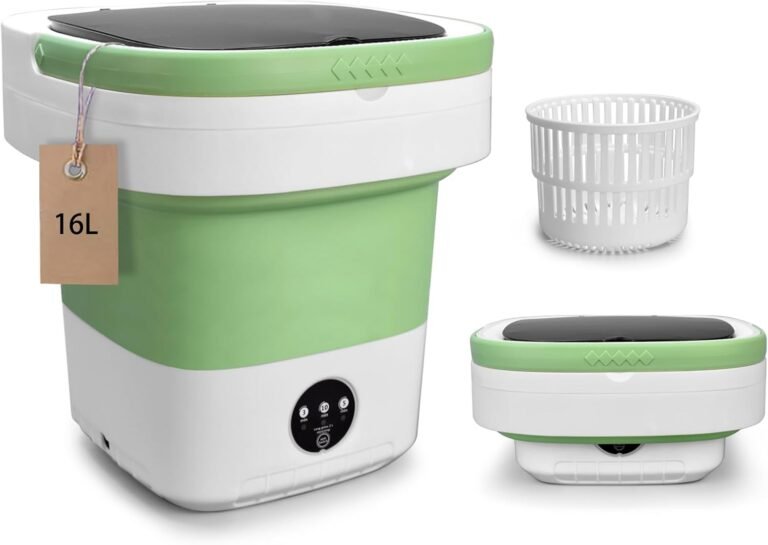 Portable Mini Washing Machine Review: Benc1 Foldable Washer with 3 Modes and 16.5L Capacity for Small Spaces