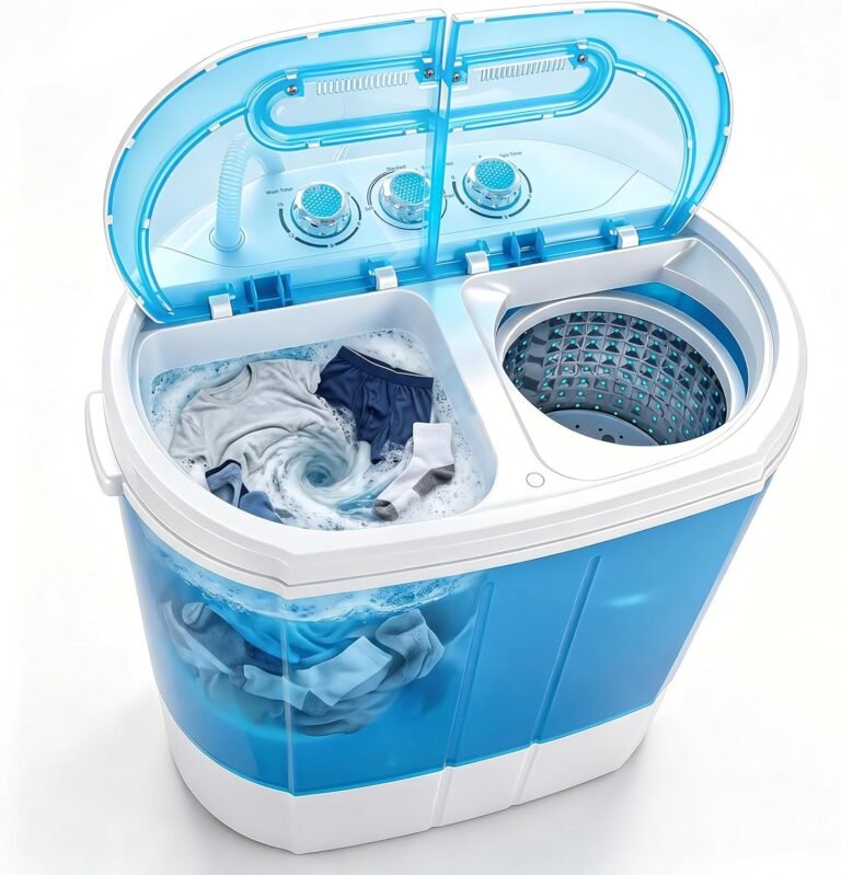 ZenStyle Portable Washer Compact Twin Tub 9.9 LB Mini Top Load Washing Machine Washer/Spinner Review
