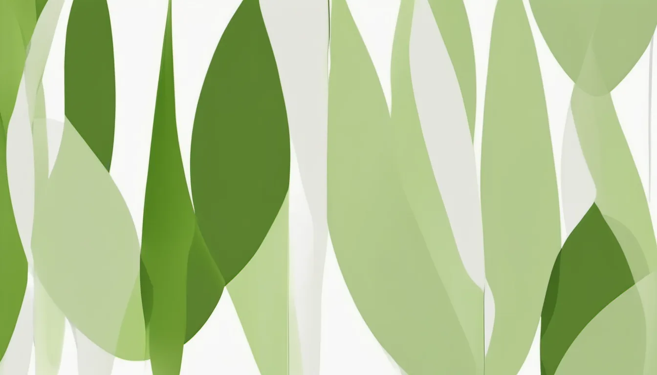 Abstract vertical shelf rhythm illustration in olive green and pale mint on white — decorative header for Washing Machine Reviews, from the Spec Sheet
