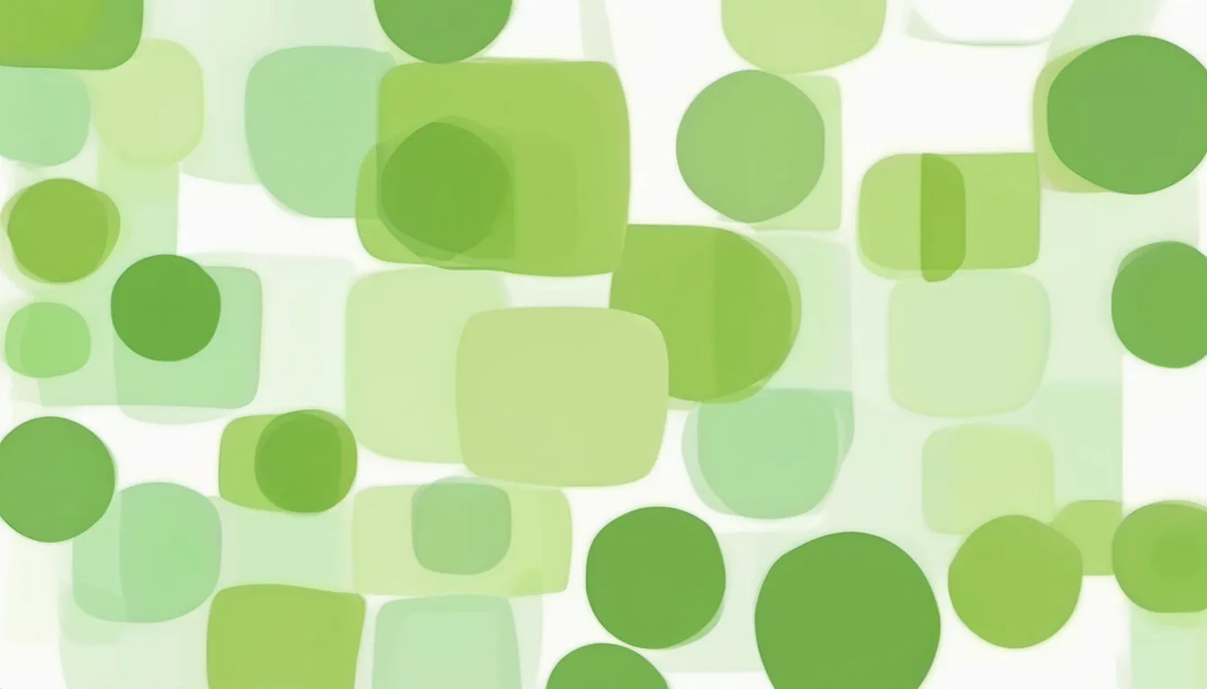 Abstract two names one shape illustration in olive green and pale mint on white — decorative header for BLACK+DECKER 8.0 vs Kenmore 8.0 cu. ft. Electric Dryer